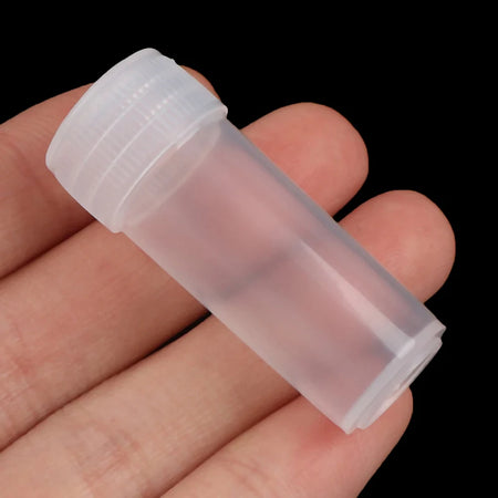 100Pcs 5ml Plastic Test Tubes &ndash; Leak-Proof Screw Cap Design