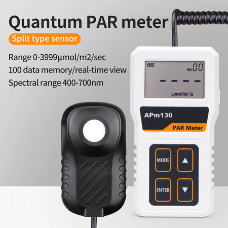 APM130 LCD Digital PAR Meter &ndash; Handheld PPFD Detector