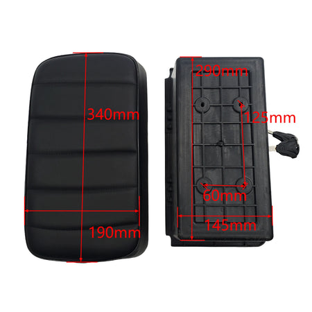 Rear Seat Square Cushion Storage Box &ndash; Secure Trunk for Citycoco Harley Electric Scooter