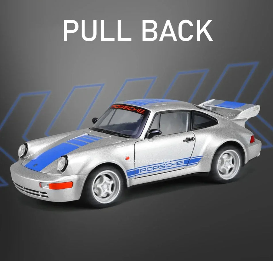 Model de mașină din metal turnat pentru Porsche 964 Carrera RS