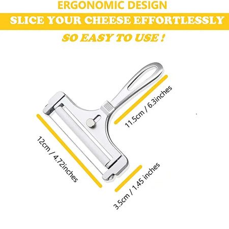 Adjustable Aluminium Alloy Cheese Slicer with Stainless Steel Wire