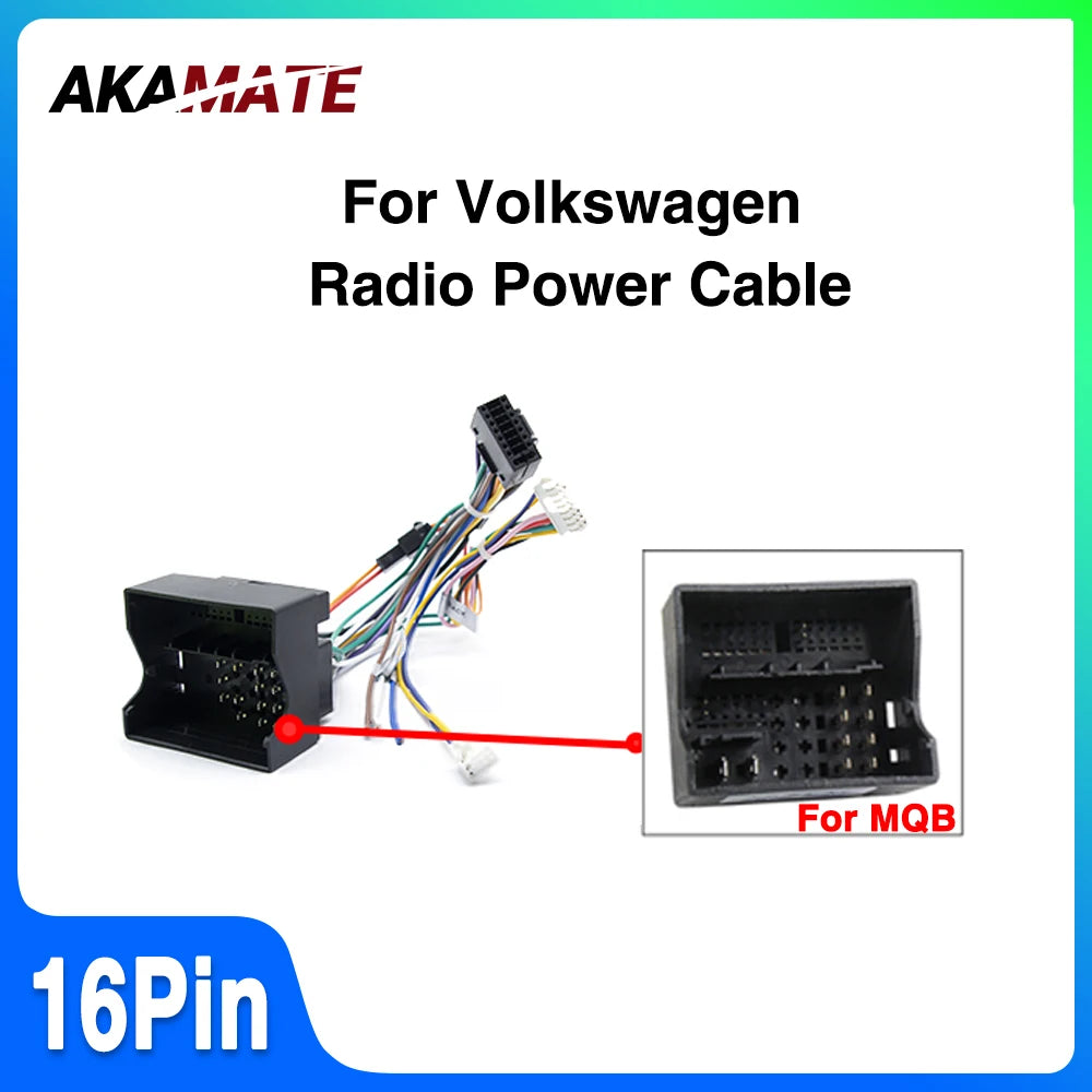VW Android 16Pin Power Cable Adapter&ndash; MQB CanBus Compatible