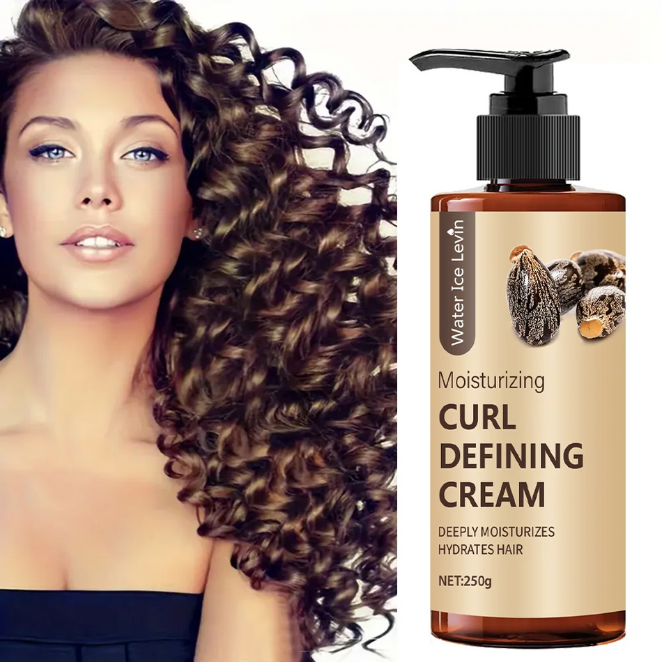 Water Ice Levin Curly Hair Styling Cream &ndash; Long-Lasting Moisturizing Formula