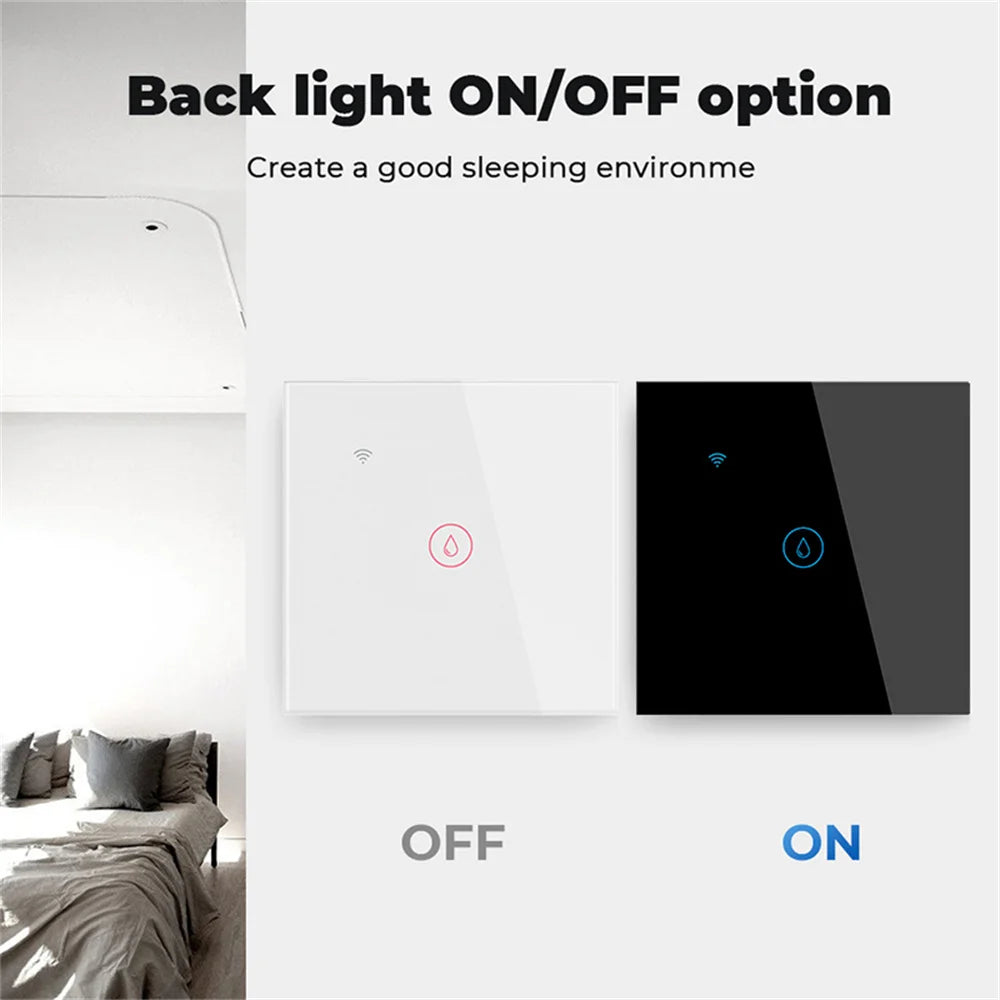 Chevolink 40A Smart WiFi Touch Wall Switch for Water Heater &amp; High-Power Devices