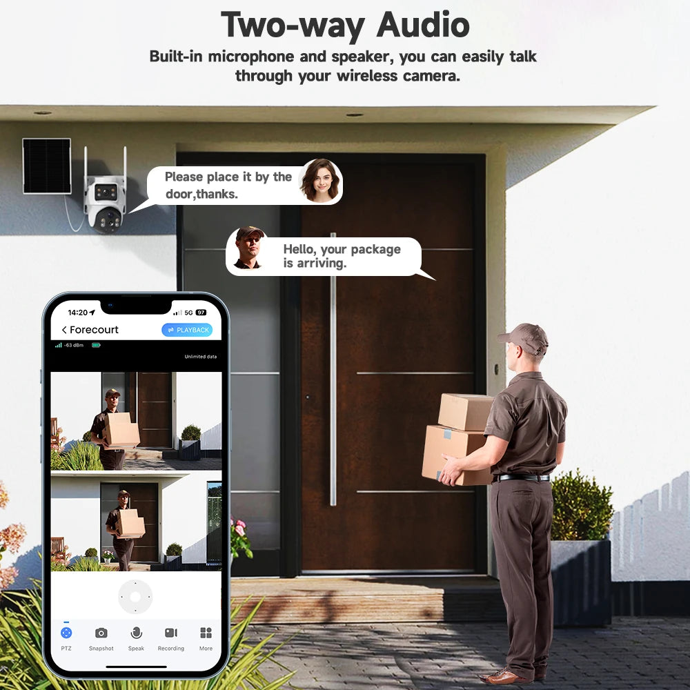 V380 8MP Dual Lens Outdoor Camera