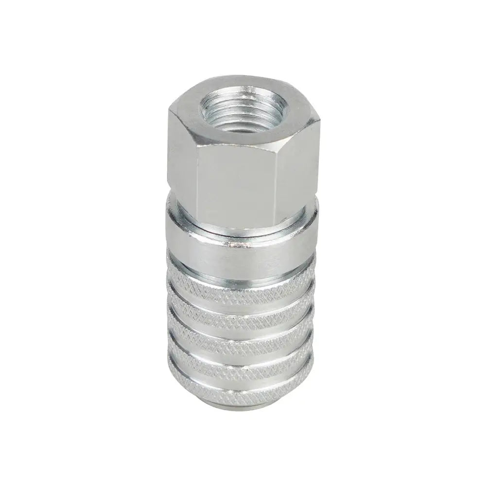 PD242 Series PD Steel Test Port and Diagnostic Equipment Quick Coupler with Female Thread 1/4"-18 NPTF, 1/8" Body Size by InterCyprus Trading Ltd
