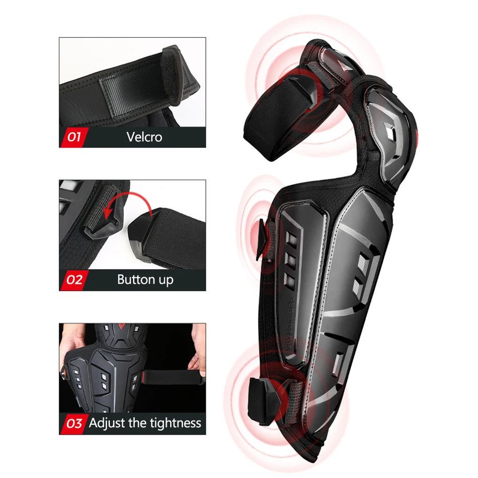 Kelio ir alkūnės apsauginiai pagalvėlės 4 dalių rinkinys su reguliuojamu Velcro