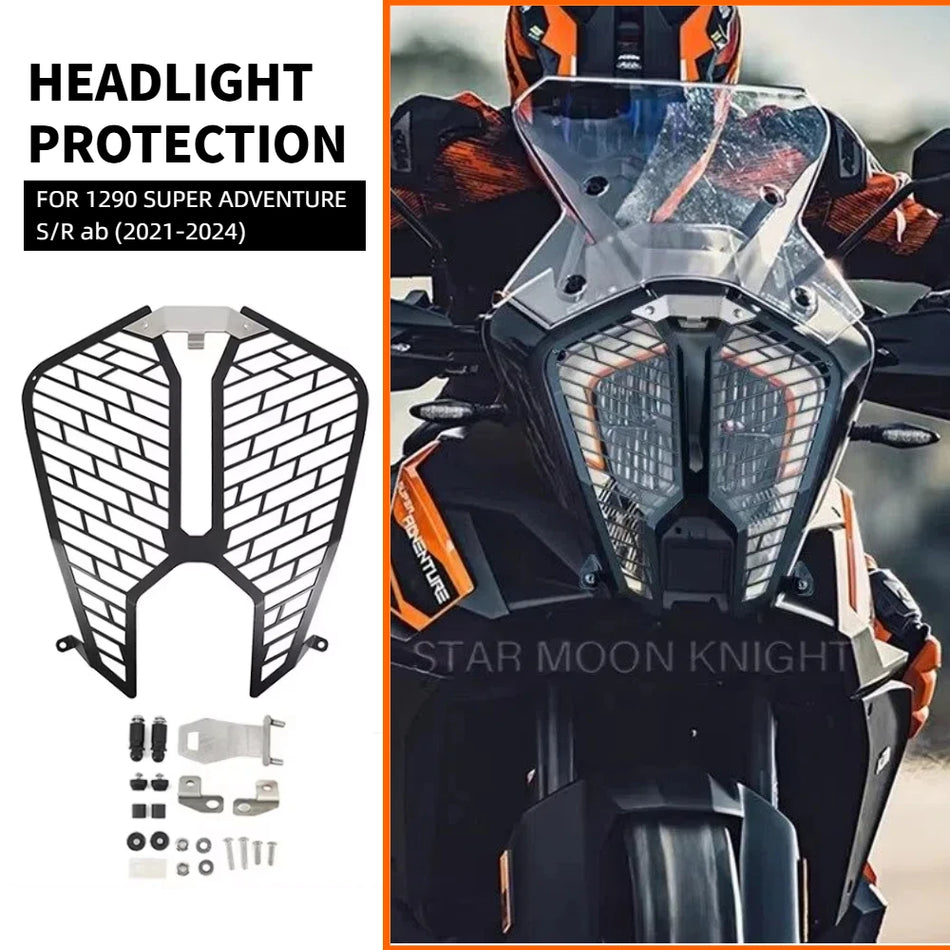 KTM 1290 Super Adventure S/R Forlygtebeskytter Aluminium Beskyttelsesgitter til Motorcykel