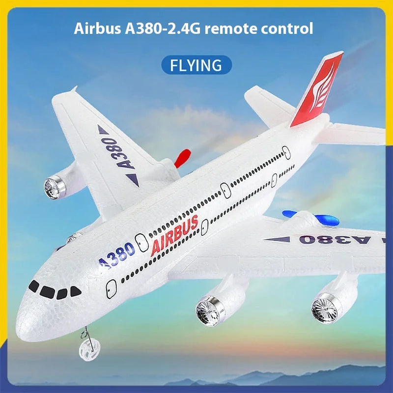 HW30 A380 Airbus RC Plane - Dual Power Foam Glider for All Skill Levels