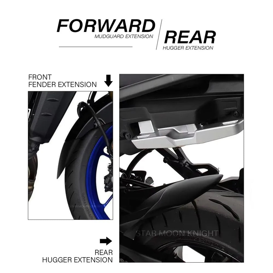 Extensor de Guarda-lamas Yamaha XSR900 para Frente e Trás, Extensão de Guarda Hugger