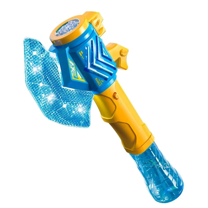 Axe Electric Bubble Gun &ndash; Full Automatic Soap Blower for Kids blue