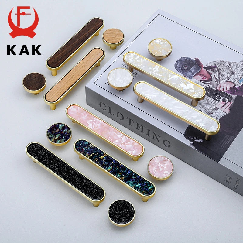 Χρυσά Χερούλια Ντουλαπιών Κουζίνας Kak από Κράμα Ψευδαργύρου