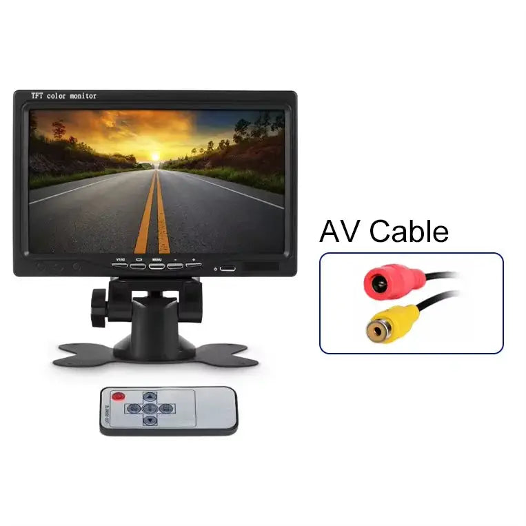 7 Inch HD TFT LCD Rear View Monitor With 2 Channel Video Input For Truck Bus RV by InterCyprus Trading Ltd