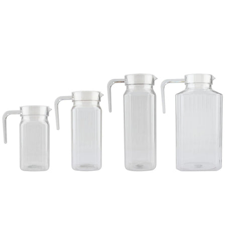 Acrylic Juice Bottle Striped Water Jug &ndash; Keeps Drinks Cold