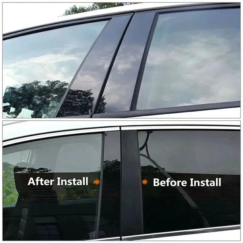For Jaguar XJ X351 2009-2019 B/C Pillar Post Stickers PC Window Middle Pillar Trim Decorative Car Exterior Protect Parts by InterCyprus Trading Ltd