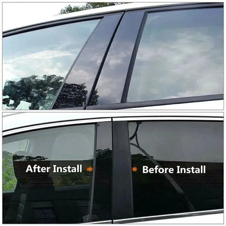 For Jaguar XJ X351 2009-2019 B/C Pillar Post Stickers PC Window Middle Pillar Trim Decorative Car Exterior Protect Parts by InterCyprus Trading Ltd