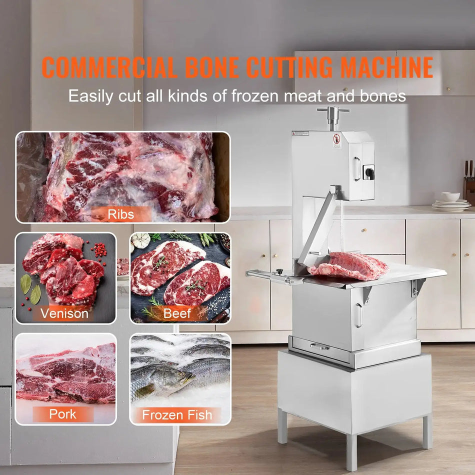 Commercial Electric Meat Bandsaw Stainless Steel