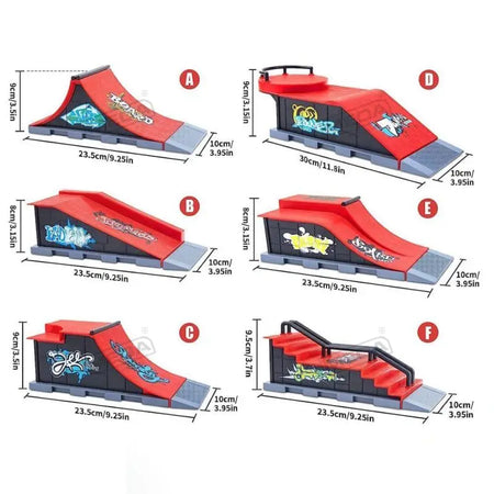 DIY Finger Skatepark 6-in-1 Set &ndash; Ultimate Stunt Practice