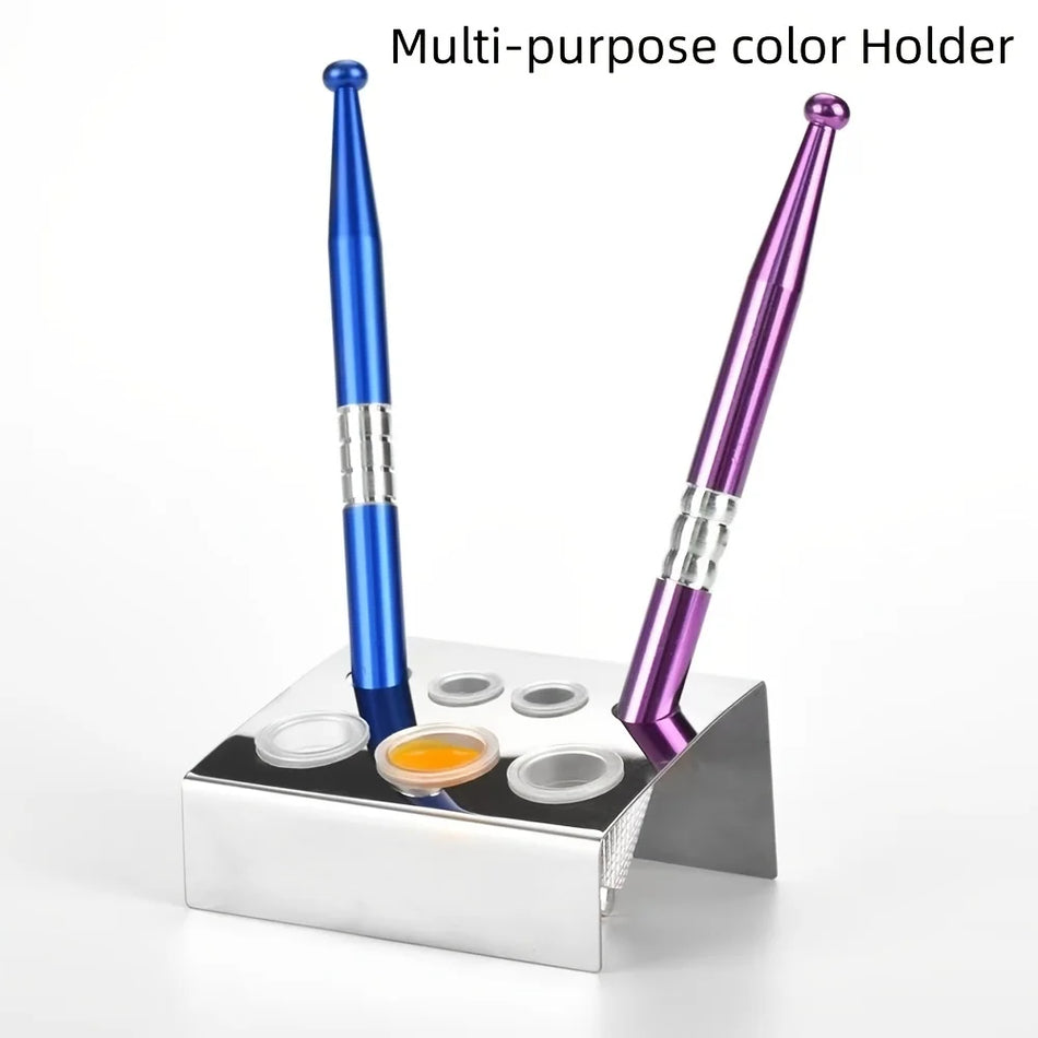 Supporto per bicchieri d'inchiostro per tatuaggi in acciaio inossidabile a 7 fori Pro