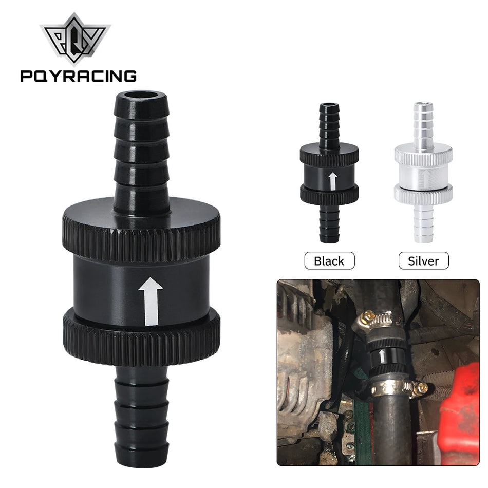 PQY FCV08 Supapă de verificare a combustibilului unidirecțional 8 mm din aliaj de aluminiu pentru benzină și motorină