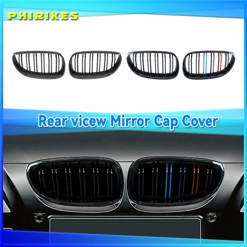 BMW E60 E61 Ön Böbrek Izgaraları Parlak Siyah Yarış