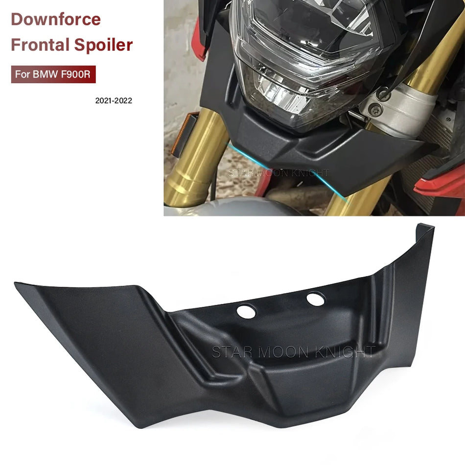 BMW F900R Priekšējais spārna deflektors 2021-2022, Lejupvērstā spēka spoileris, kas izgatavots no ABS plastmasas un tērauda