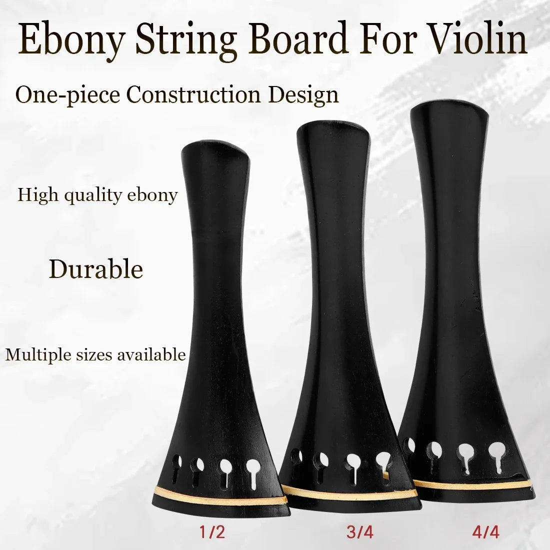 Violin String Board 1/2 3/4 4/4 Ebony Boxwood &ndash; Durable