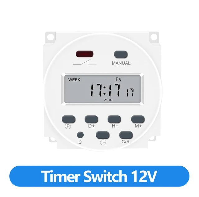 GTHURCS CN101A Timer Switch &ndash; Programmable Precision Control 12V DC and AC