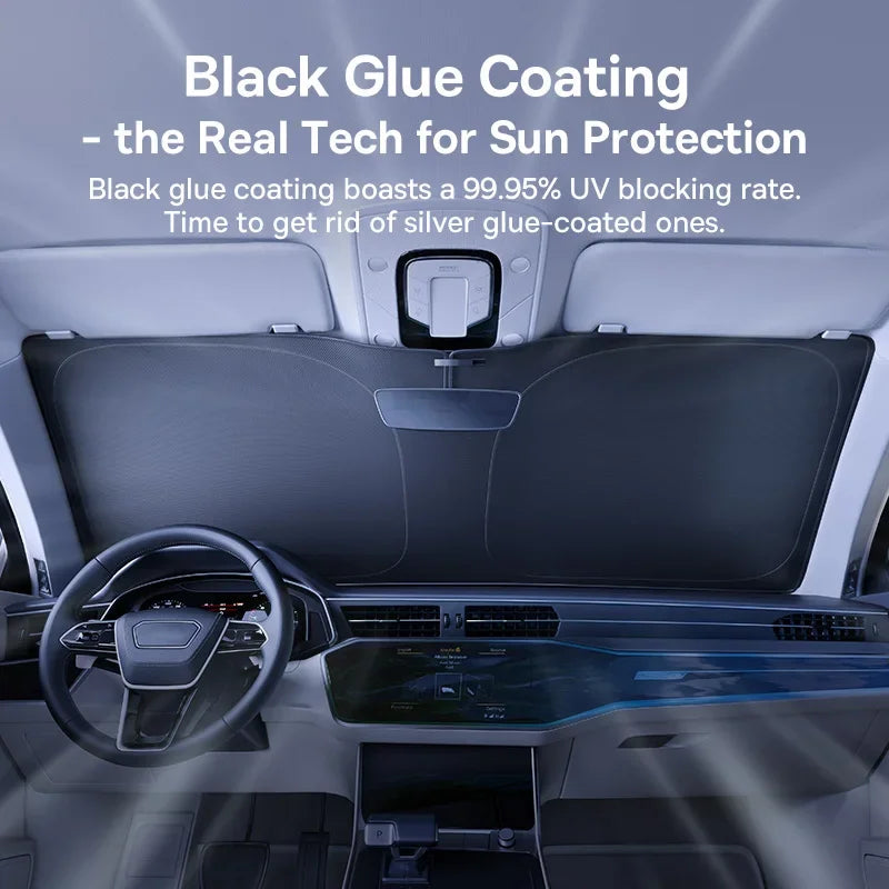 Baseus GoTrip DT1 Rib-free Folding Car Windshield Sunshade - UPF2000+ UV Protection