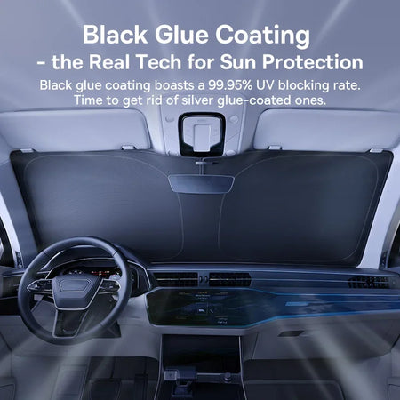 Baseus GoTrip DT1 Rib-free Folding Car Windshield Sunshade - UPF2000+ UV Protection