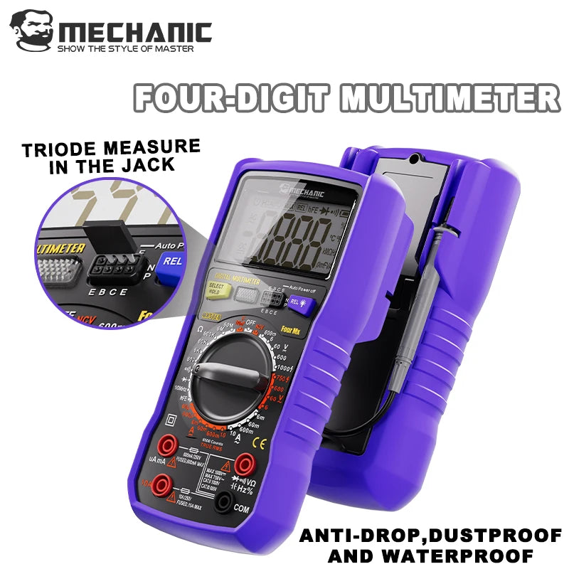 MECHANIC FourMX RMS Digital Multimeter &ndash; Accurate 6000 Counts Measurement