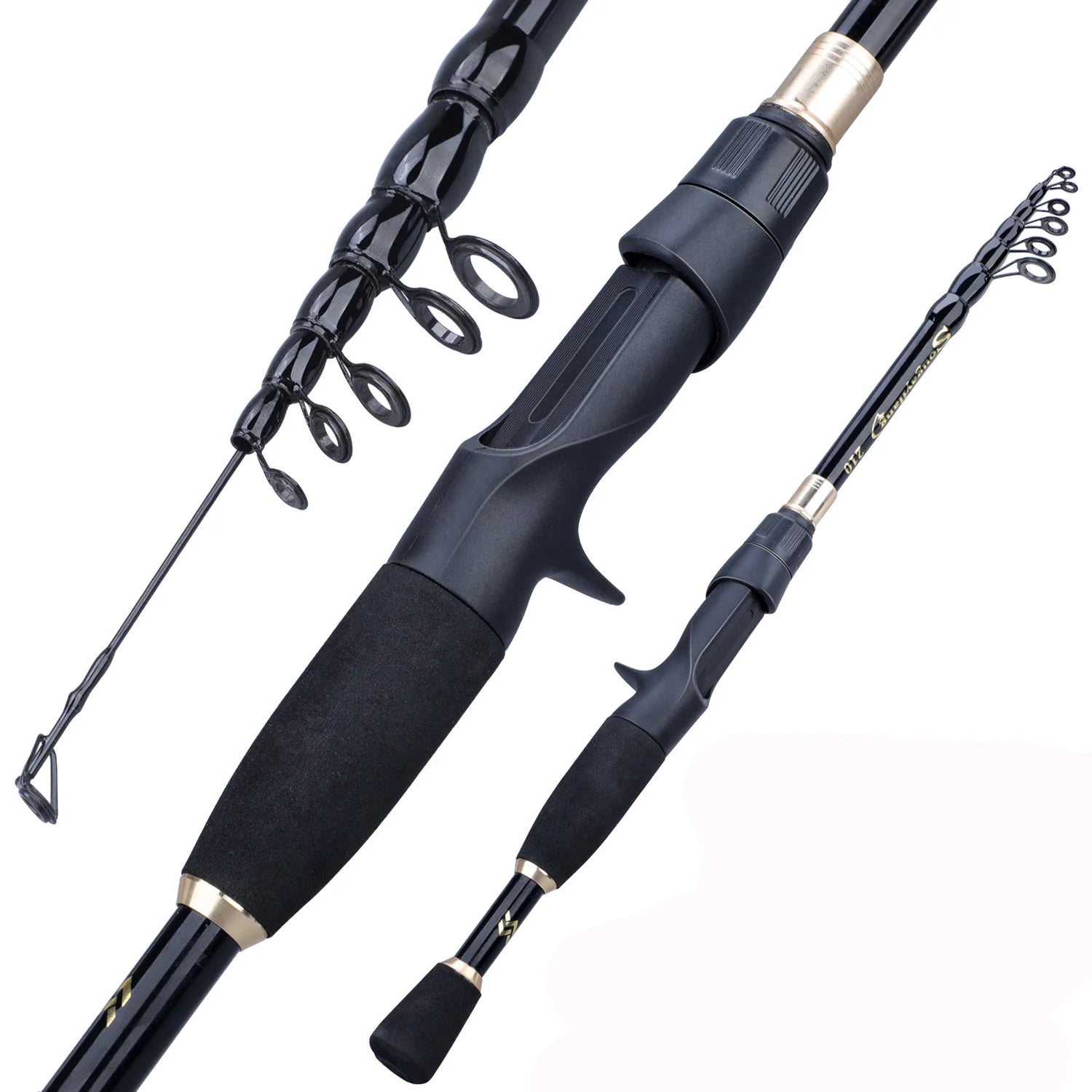 Sougayilang Telescopic Fishing Rod - Ultralight Carbon Fiber Spinning/Casting