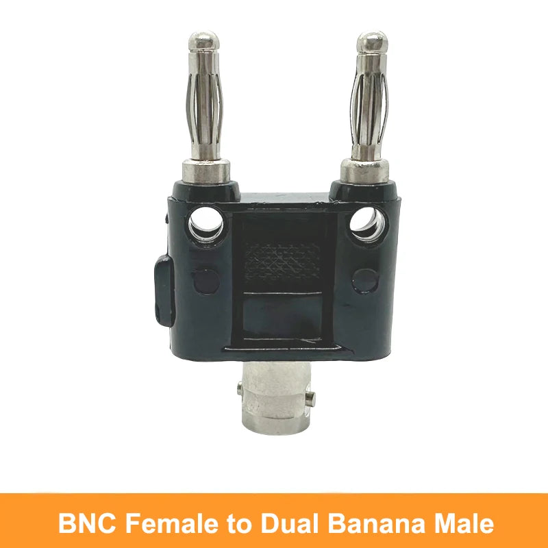 BNC to Banana Plug Splitter &ndash; Dual Female Socket Adapter BNCK-2BananaJ x1