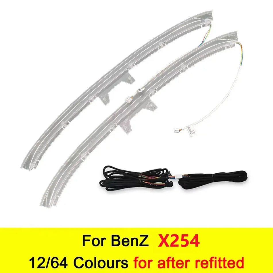 For Mercedes-BenzC/E/GLC W205/X253 W206 W213 64 Color Car Interior LED Seat Back Ambient Light Rear Seat Modified Car Decoration by InterCyprus Trading Ltd