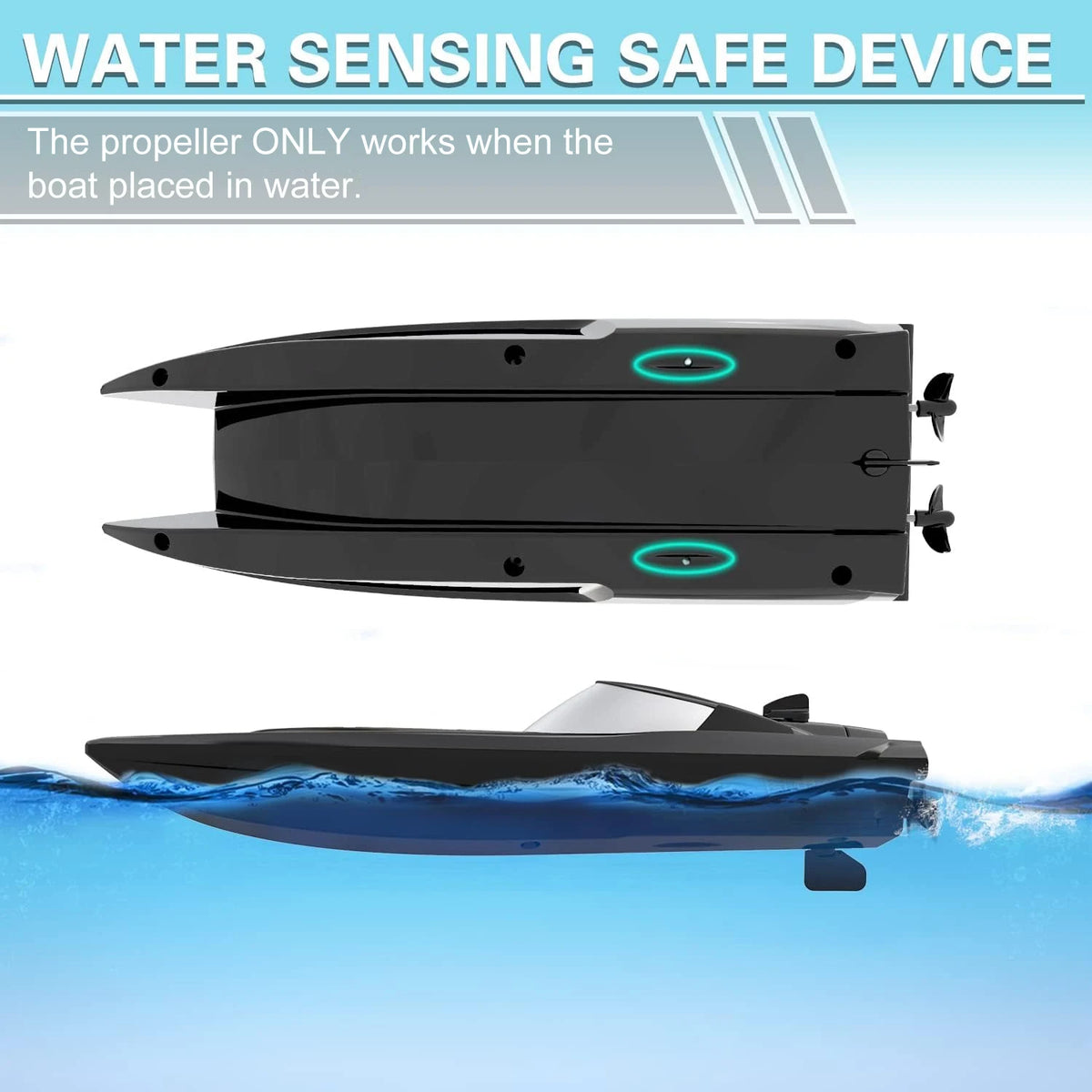 High-Speed 2.4G Remote Control Racing Speedboat for Kids
