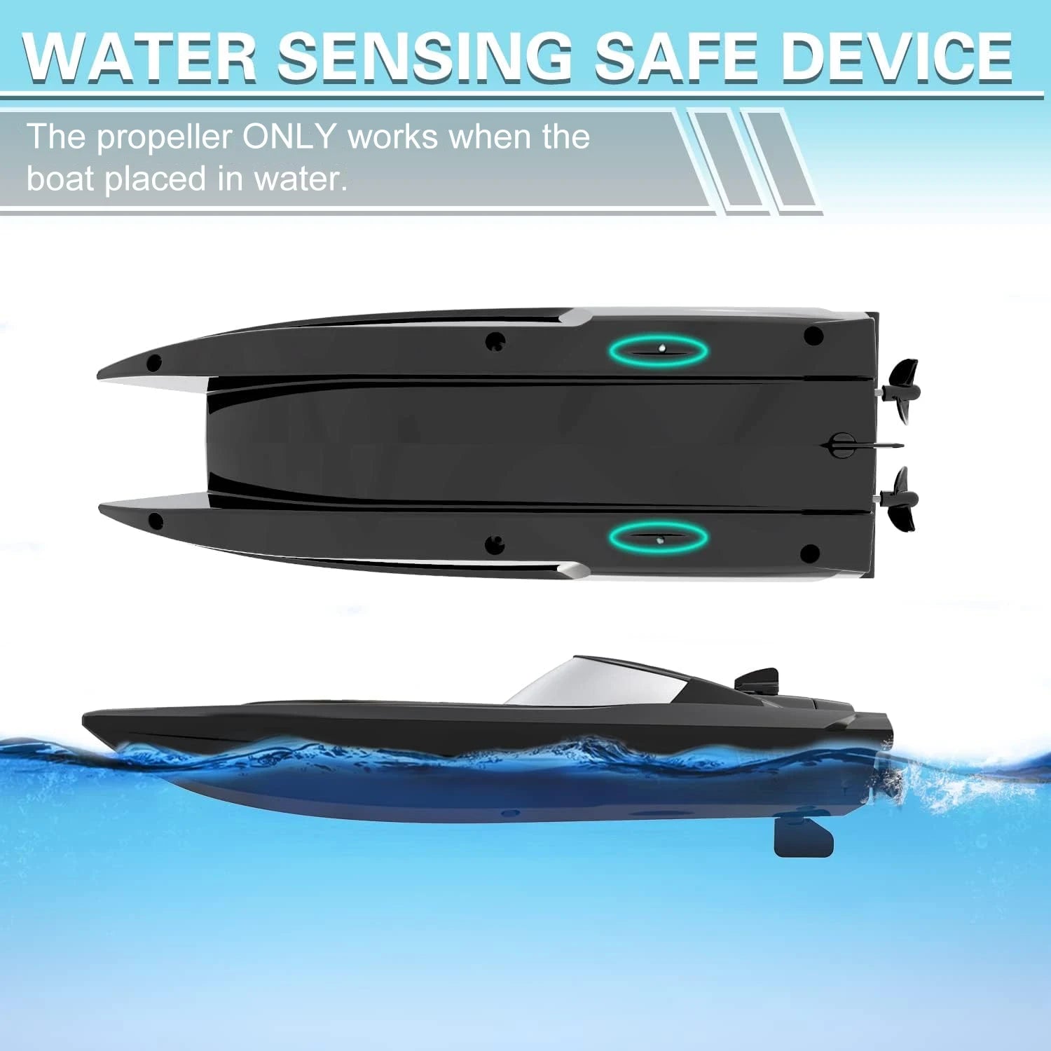 High-Speed 2.4G Remote Control Racing Speedboat for Kids