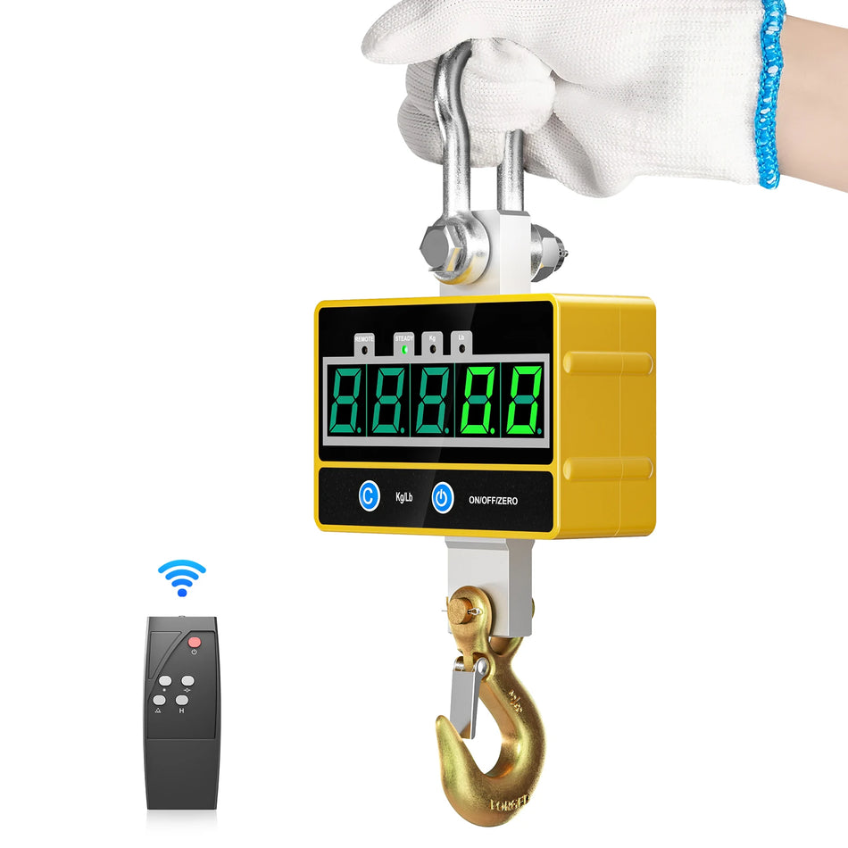 Industrial Hanging Scales 2000kg Digital Crane Scale Remote
