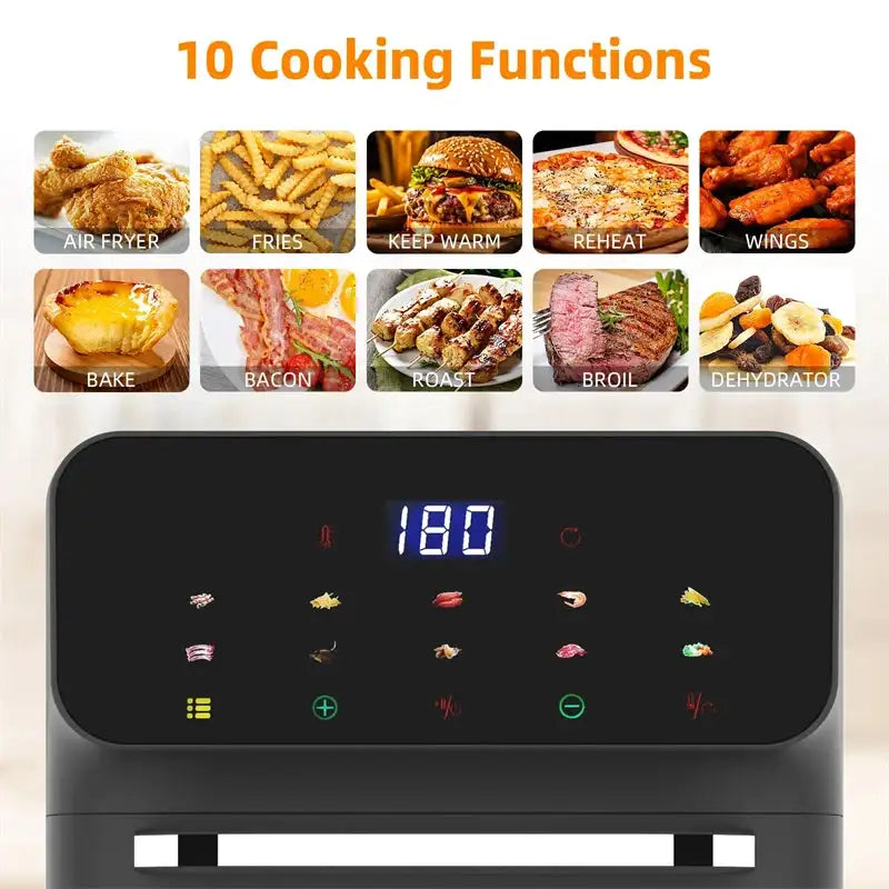10L Large Capacity Oil Free Air Fryer Convection Oven