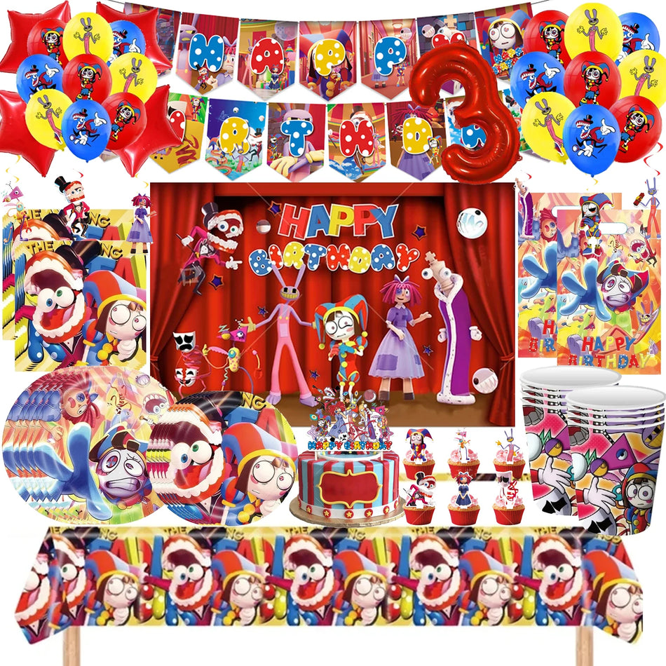 The Amazing Digital Circus Birthday Party Decorations Set