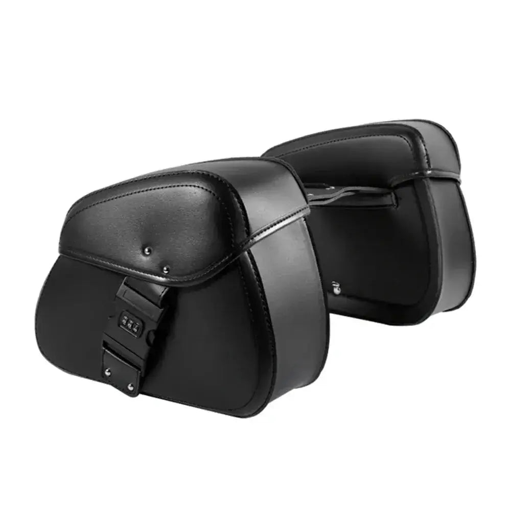 PU leather motorcycle side box waterproof motorcycle side saddle bag universal version suitable for Harley Suzuki Kawasaki Yamah by InterCyprus Trading Ltd