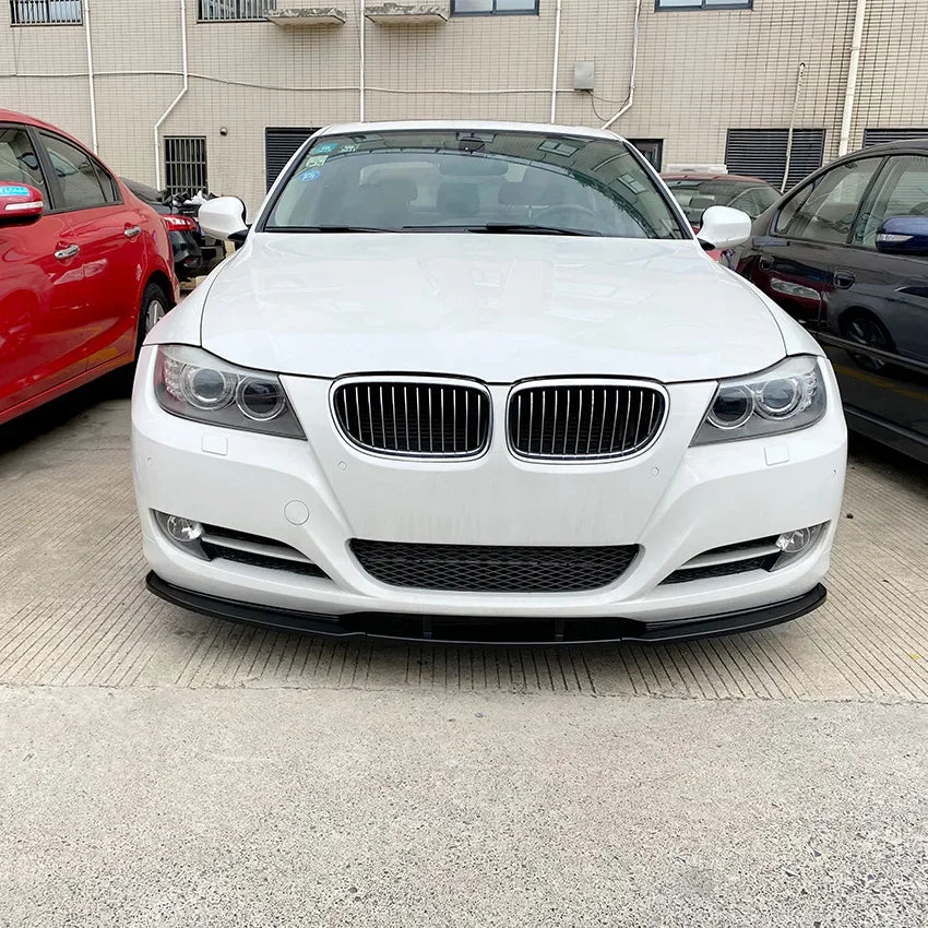 Siyah Ön Lip Spoiler BMW 3 Serisi E90 E91 LCI 2007 2012