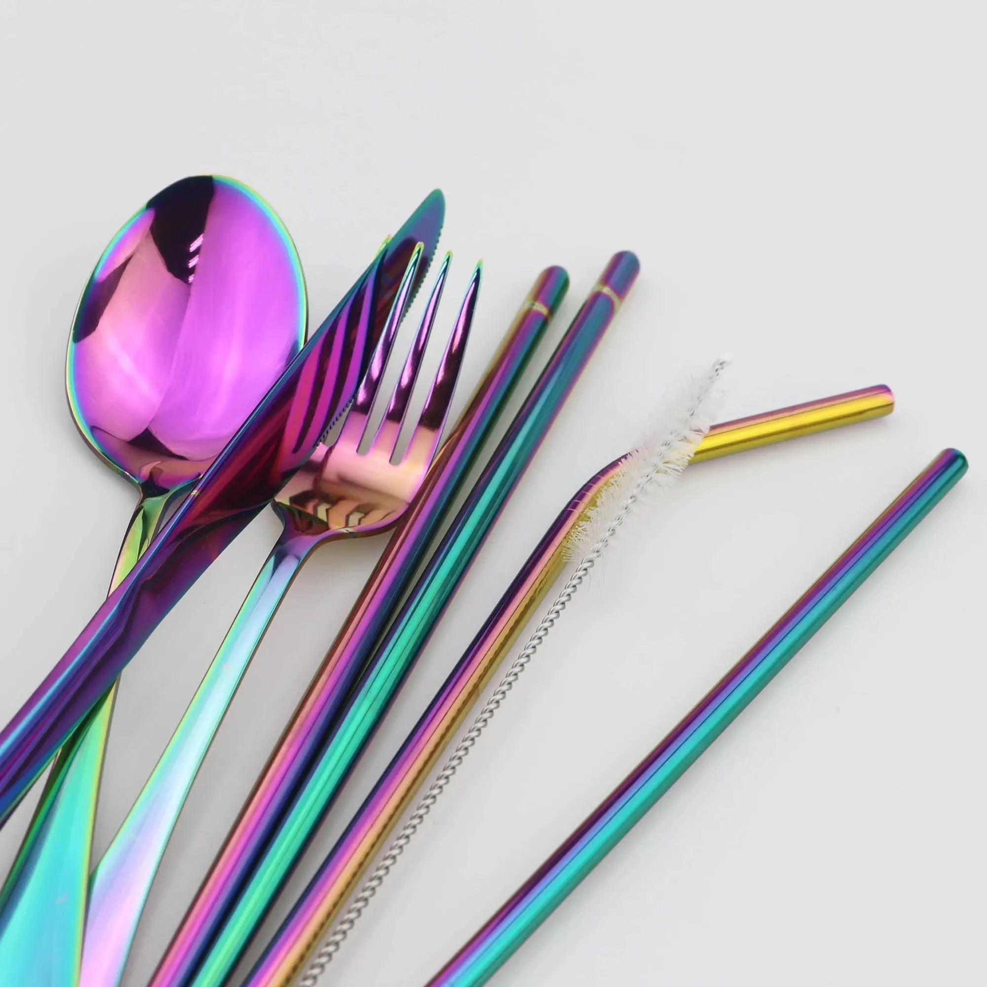 Travel Hiking Portable Dinnerware Set &ndash; Eco-Friendly Stainless Steel Cutlery