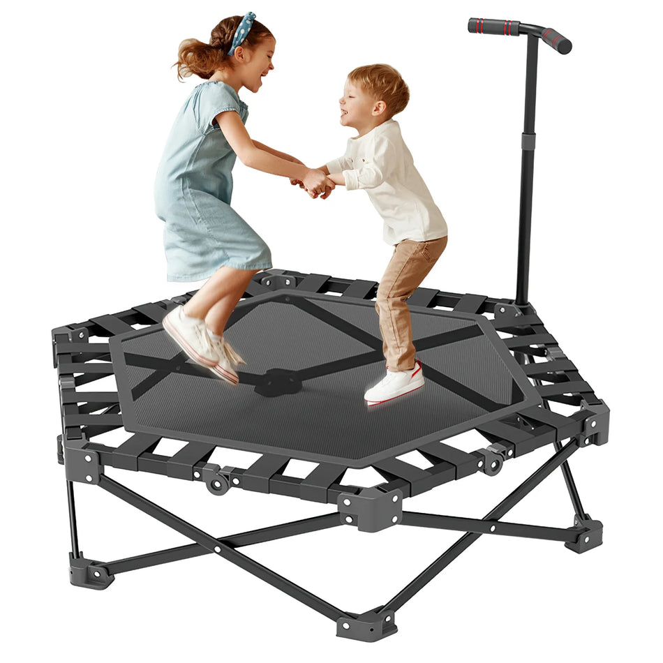 106cm Trampolin Indoor – Leise Aufhängung, 150 Kg Kapazität