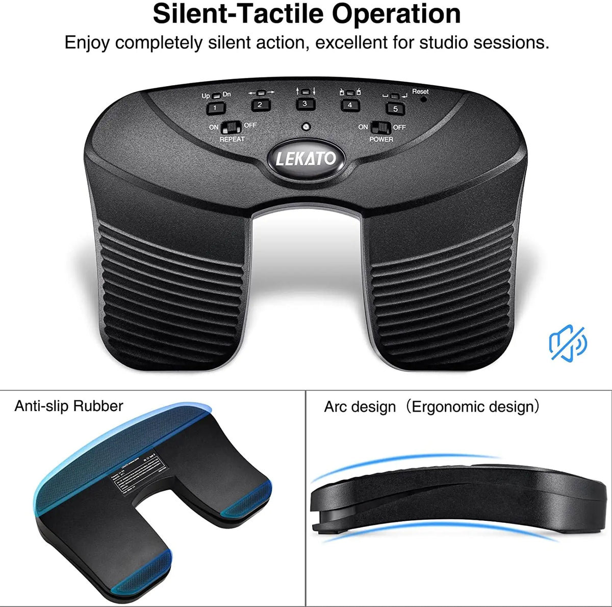 lekato bluetooth page turning pedal Lekato Bluetooth Page Music Turner Pedal Usb Rechargeable Wireless Page Turner Silent Foot Pedal for Ipad Iphone Tablet Laptop – InterCyprus Trading Ltd