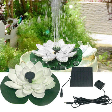 1.2W Mini Lotus Solar Fountain &ndash; Floating Solar Pond Decor
