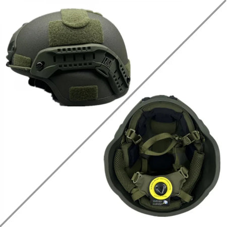 UHMWPE MICH2000 High Cut Ballistic Helmet - ISO NIJ IIIA
