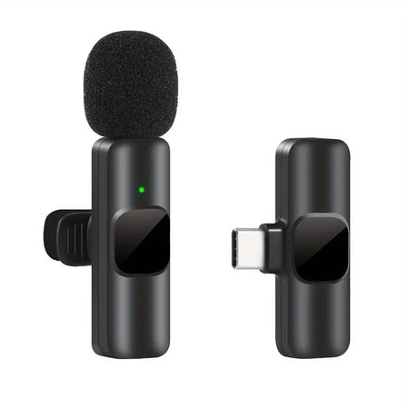 MIIQNUS Mini Wireless Lavalier Microphone for iPhone and Live Streaming TypeC 1to1