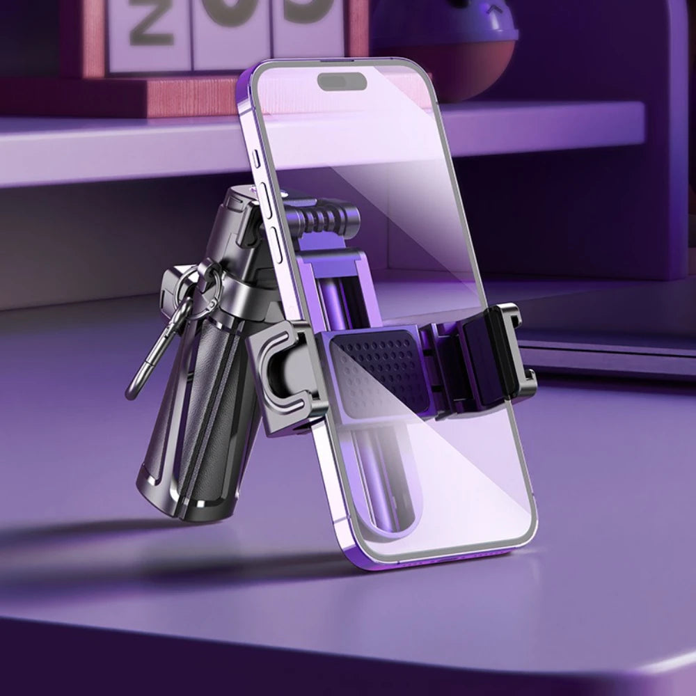 LISCN P25 Mini Portable Selfie Stick with Anti-Shake Quadpod and Wireless Remote