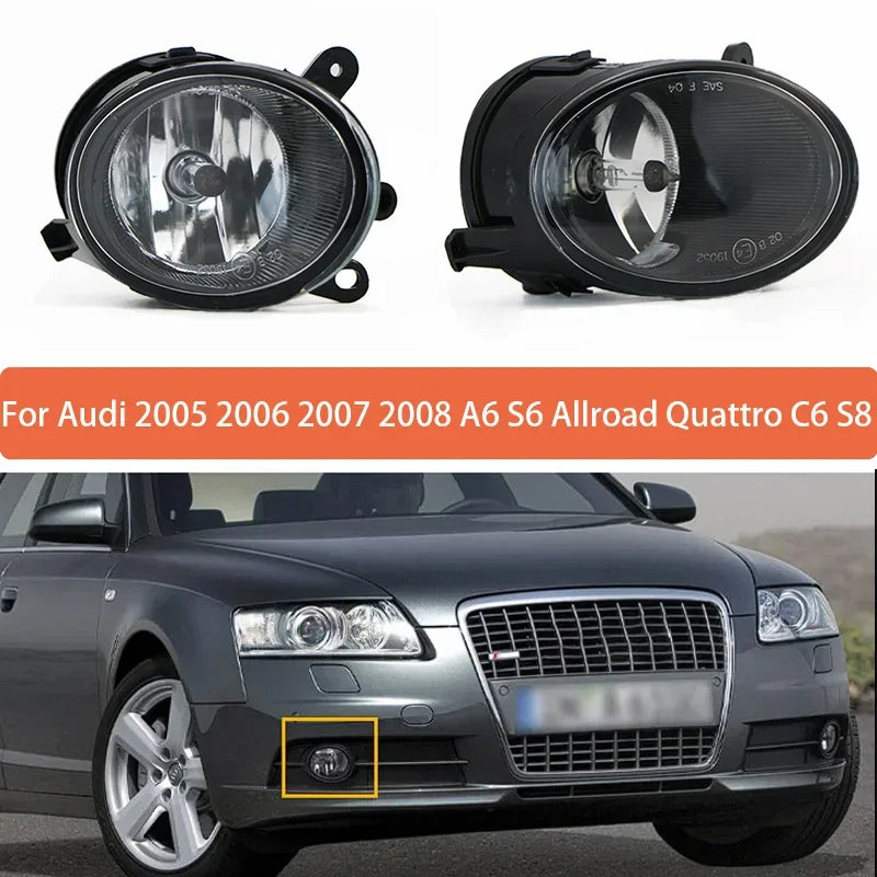 Svetilka za meglo s žarnico za Audi A6 S6 S8 Allroad Quattro C6 4F0941699 4F0941700