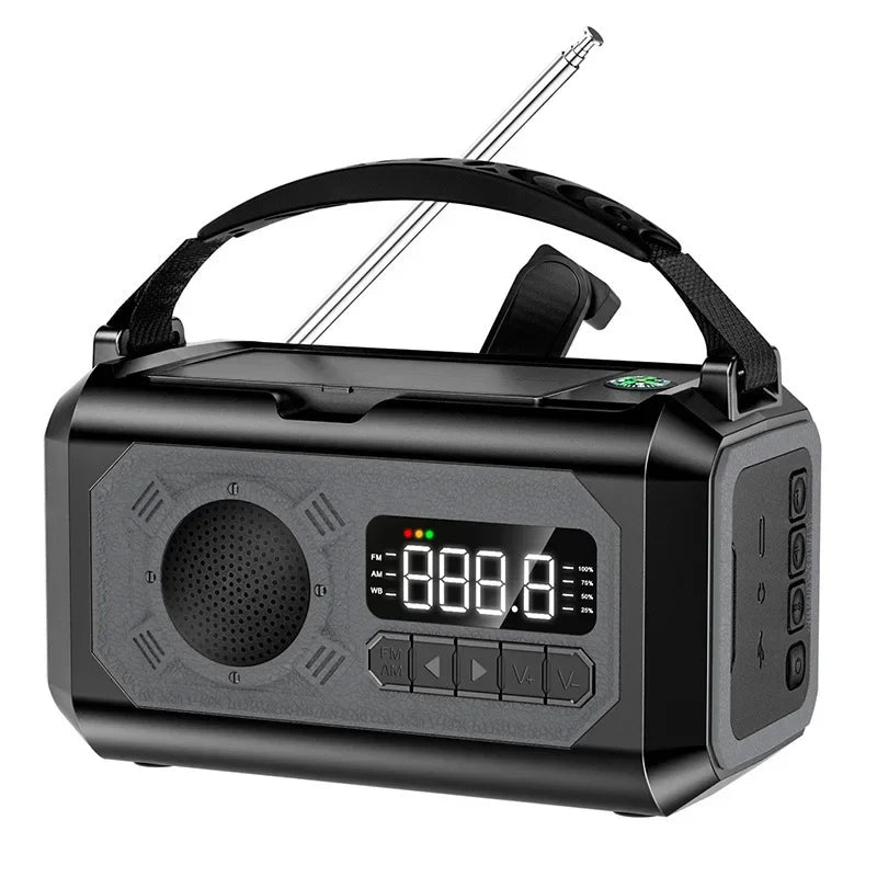 12000mAh Portable Emergency Radio with Built-In Speaker &amp; Flashlight H17 12000mAh 3